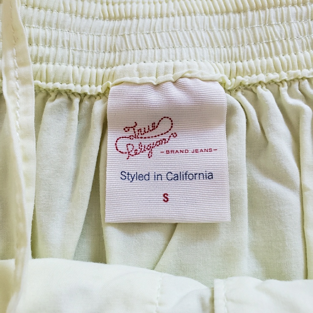 True Religion Western Button Front Yellow Cami - Picture 2 of 4